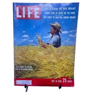 LIFE Magazine July 14 1958 Oklahoma Farmer Clarence Krigbaum Alaska Statehood